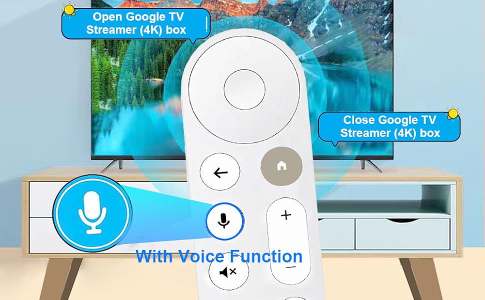 Voice Remote Only for Google TV Streamer (4K) Box