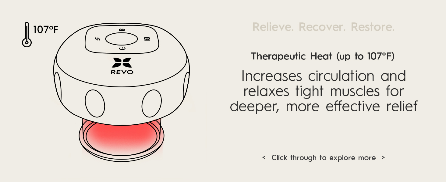 flameless cupping massager with red light therapy and adjustable heat