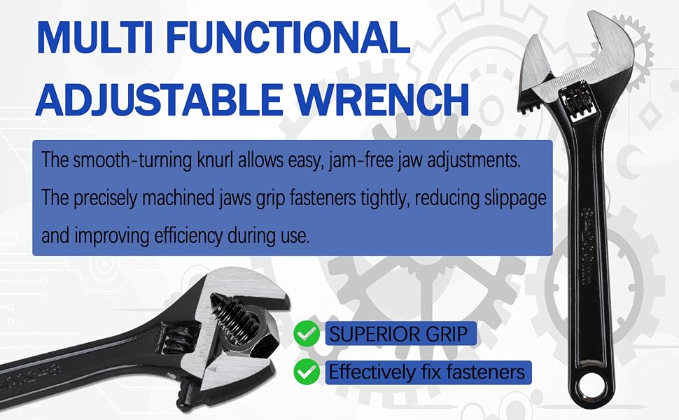 8&amp;#34; Adjustable Wrench