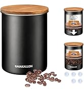 GAIAKALLON Vacuum Coffee Canister, Stainless Steel Airtight Coffee Storage Container, Coffee Cont...