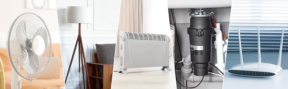 fan lamp heater garbage disposal wifi