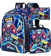 CCJPX 3Pcs Backpack for Boys, 16 Inch Preschool Elementary Kindergarten School Backpacks and Lunc...