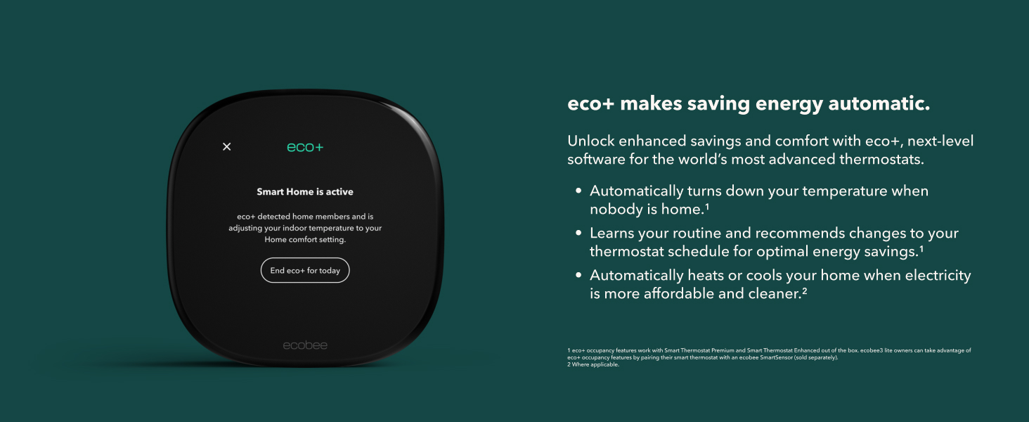 Unlock enhanced savings and comfort with eco+, next-level software for the world’s most thermostats.