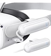 Kinwin Battery Pack for Oculus Quest 2, 2 Pack 20000mWh Extended Battery for Meta Quest 2 Accesso...