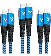 USBC to USBC Fast Charging Cable 3/6/10Ft 60W 3.1A Type C to Type C Cord Nylon Braided for iPhone...