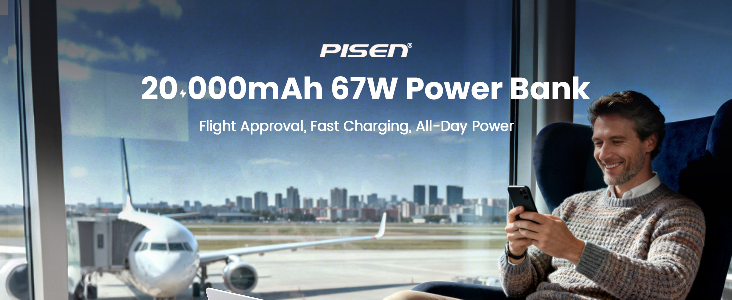 PISEN CCC 20000mAh 67W Power Bank
