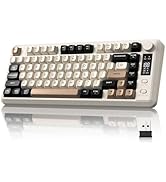 ZIYOU LANG M75 Wireless Gaming Keyboard, RGB Backlit Rechargeable 2000mAh Battery, Small Membrane...