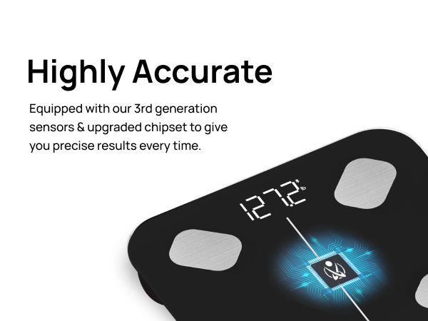 I-BF004 - Bluetooth Smart Body Fat Scale - Premium A+ - mobile