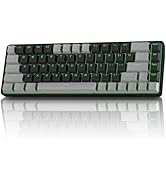 TMKB T68 60% Wireless Mechanical Gaming Keyboard, Tri-Mode BT5.0/2.4GHz/USB-C with Red Linear Swi...