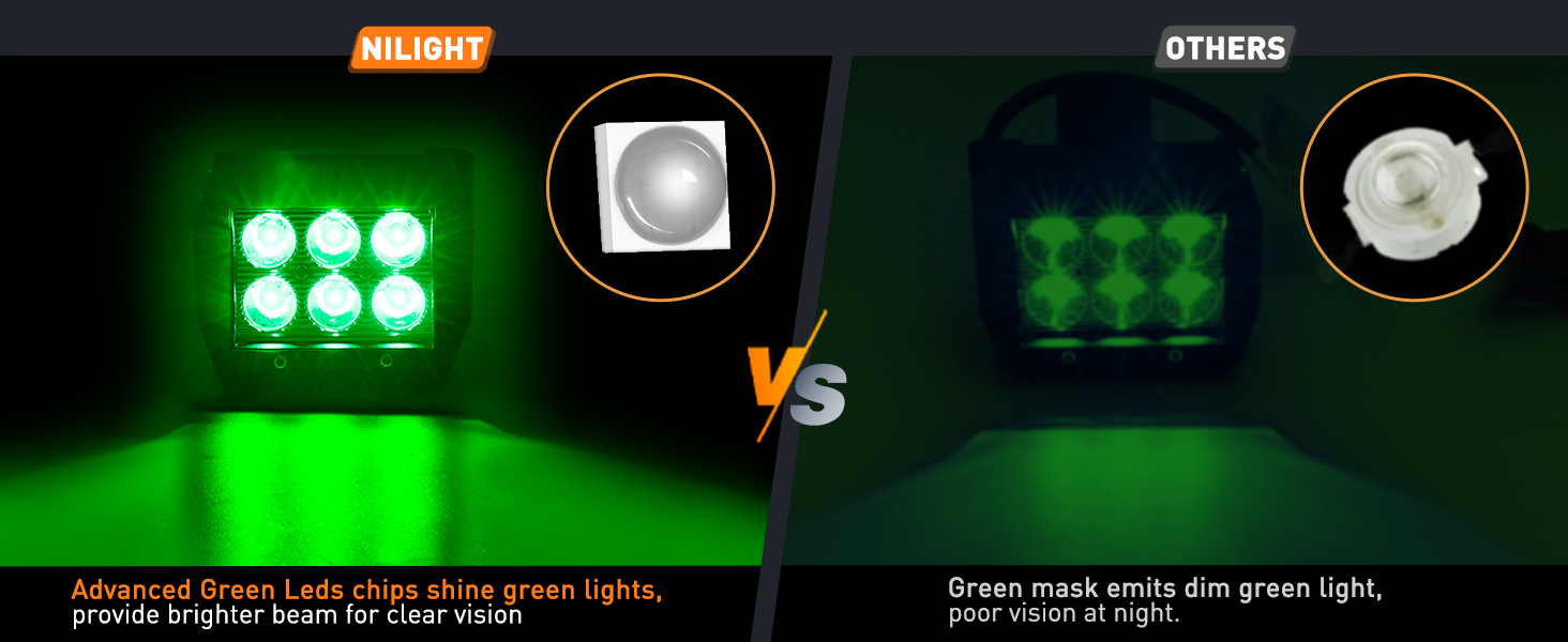 Green light pods Hunting Lights led fog lights for trucks led spot lights for trucks off road