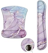 ArtSo Keyboard Wrist Rest and Mouse Pad with Wrist Support Set, Ergonomic Mouse Pad Coaster, Dura...