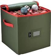 Handy Laundry, Christmas Ornament Storage, Stores up to 64 Holiday Ornament, Adjustable Dividers,...