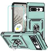 HNHYGETE for Pixel 7 Pro Case with Screen Protector: [Military Grade 20ft. Drop Tested] Slide Cam...