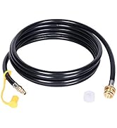 GasSaf 12FT Quick Connect Propane Hose for RV to Grill,1/4" Female Quick Disconnect for Connects ...