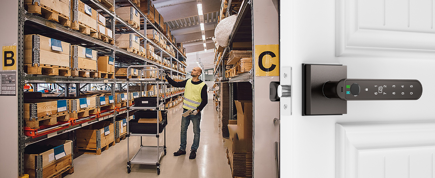 Tuya Smart indoor Lock grey