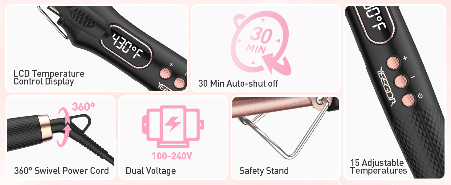 W889-9 CURLING IRON