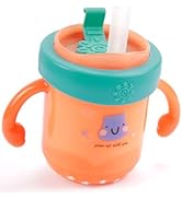 PHEENOWL Stainless Steel Cup for Kids, 10oz/300ml Toddler Cup with Handle &amp; Lid, Toddler Cups wit...