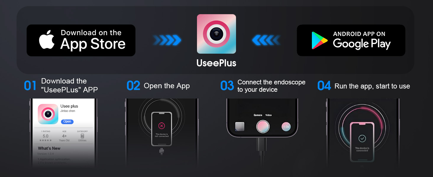 Endoscope with Light, 1920P HD Borescope, IP67 Waterproof Inspection Tool 9