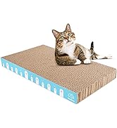 ZooZoo Cat Scratching Board Set,Plain Cat Scratching Post Pad Made of Durable Corrugated Cardboar...
