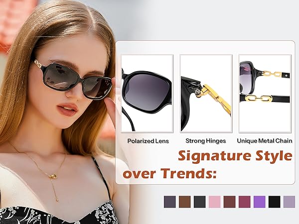 2526 black sunglasses DETAIL