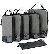 BAGSMART 6 Set/4 Set/2 Set Compression Packing Cubes for Travel, Lightweight Vacation Travel Esse...