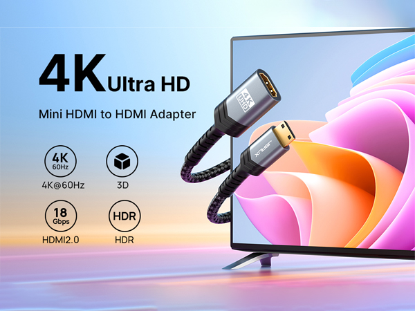 Mini HDMI to HDMI Adapter