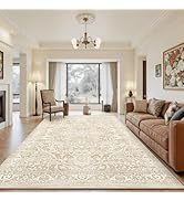 Rugland 8x10 Area Rugs - Stain Resistant Washable Rug, Anti Slip Rugs for Living Room, Vintage Tr...