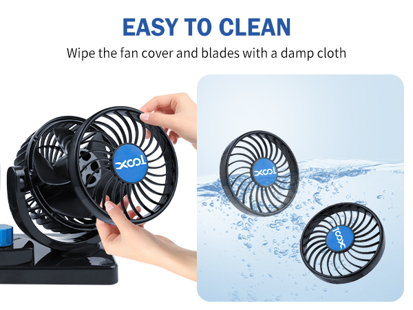Dual Head Car Fan