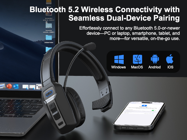 Bluetooth Headset for Truck Drivers 10a