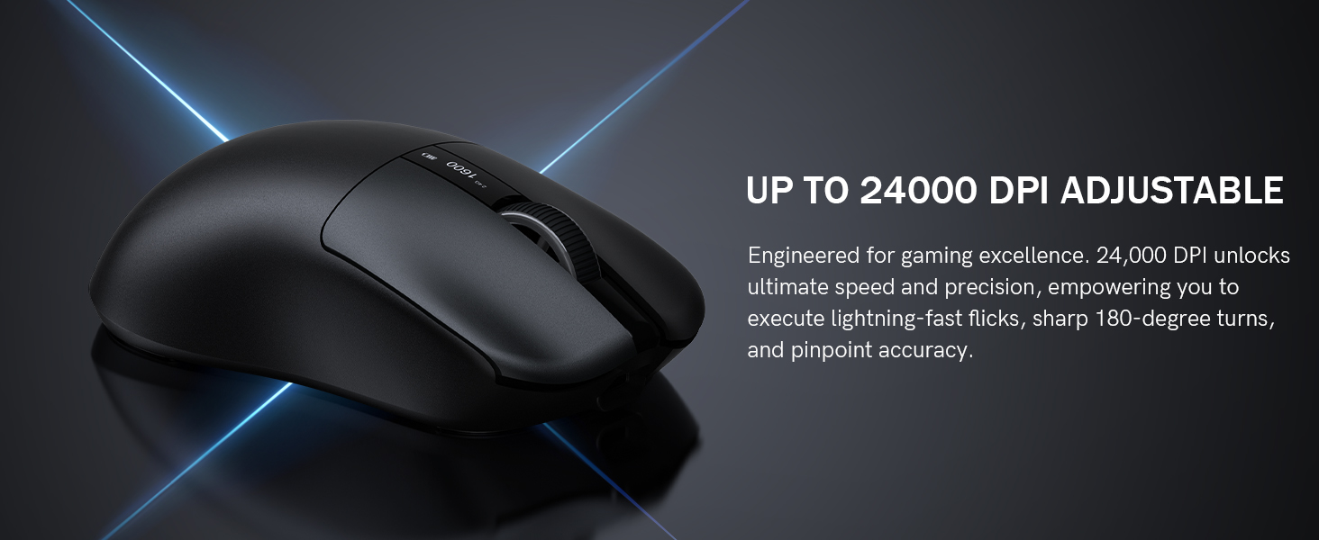 UP TO 24000 DPI ADJUSTABLE