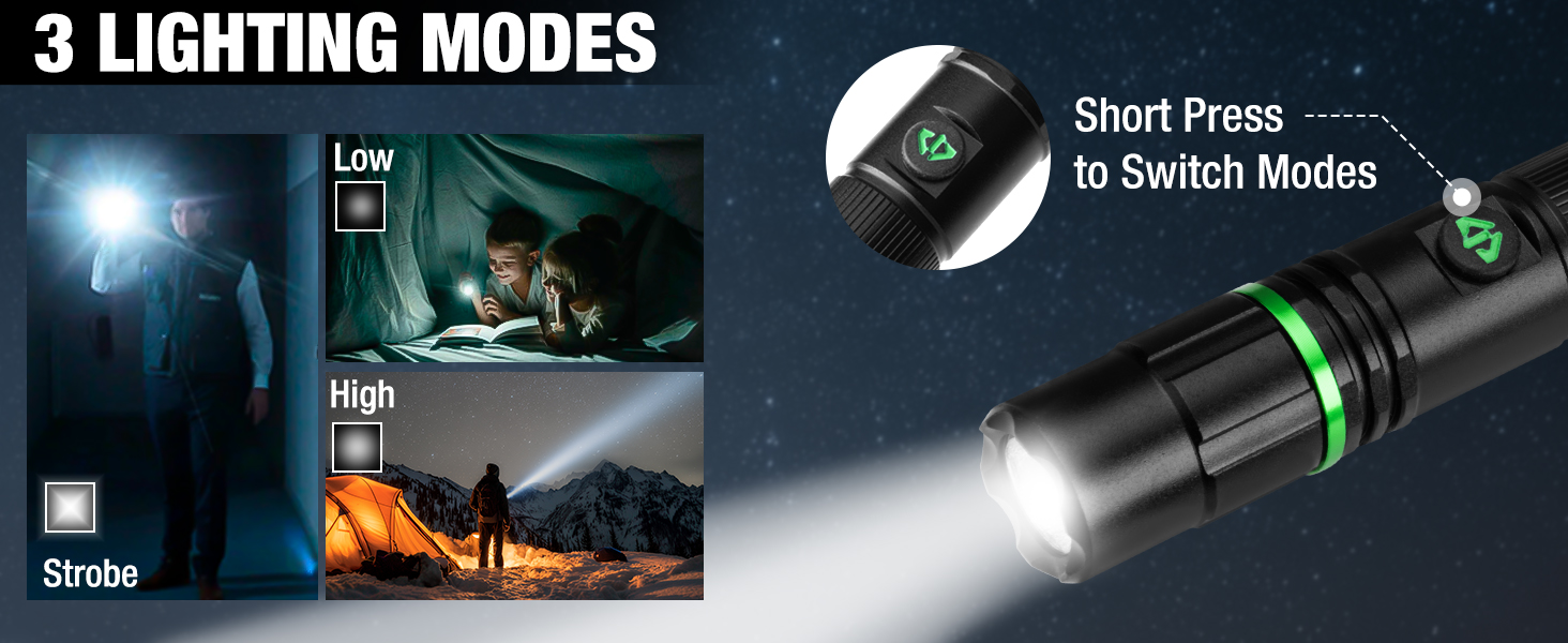 3 LIGHTING MODES