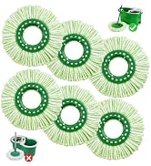 Aruihm 6 Pack Mop Head Replacement for Libman Tornado Spin Mops Heads Compatible with Tornado Spi...