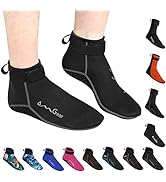 Water Socks Neoprene Socks Beach Booties Shoes 3mm Glued Blind Stitched Anti-Slip Wetsuit Boots F...