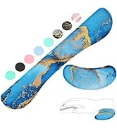 ZIBLY Wrist Rest Keyboard and Mouse Set - Non Slip Ergonomic Wrist Cushion Support Pad - Easy Typ...