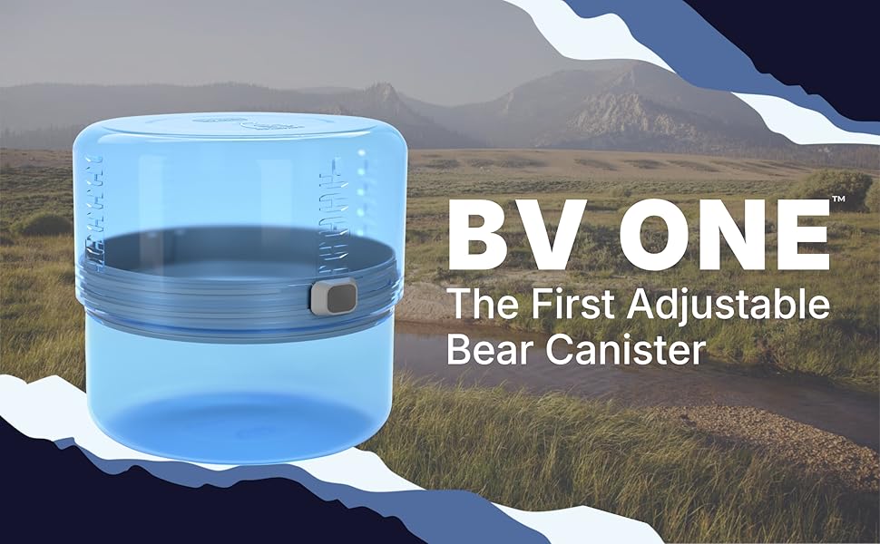 BV ONE the first adjustable Bear Canister for backpacking, fully expanded