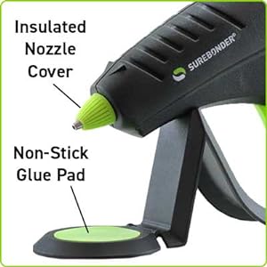 insulated nozzle cover,non-stick glue pad under nozzle