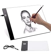 Portable A6 Tracing LED Board Light Box, Ultra-Thin Dimmable USB Cable Powered Artcraft Trace Lig...