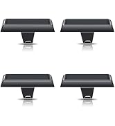 Tingtio Stocking Holders for Mantle, Set of 4 Christmas Stoking Holder Black Weighted Flat Stocki...