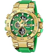 findtime Mens Watches Sports Outdoor Orange Watch for Men Color Designer Large Face Military Men'...