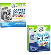 True Fresh Washing Machine Cleaner Tablets 15-Pack and Coffee Machine Descaler Cleaner Tablets 24...