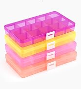 4 pcs plastic bead organizers