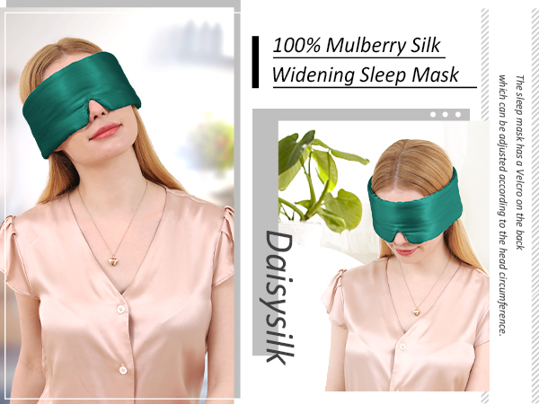 Green Silk Sleep Mask
