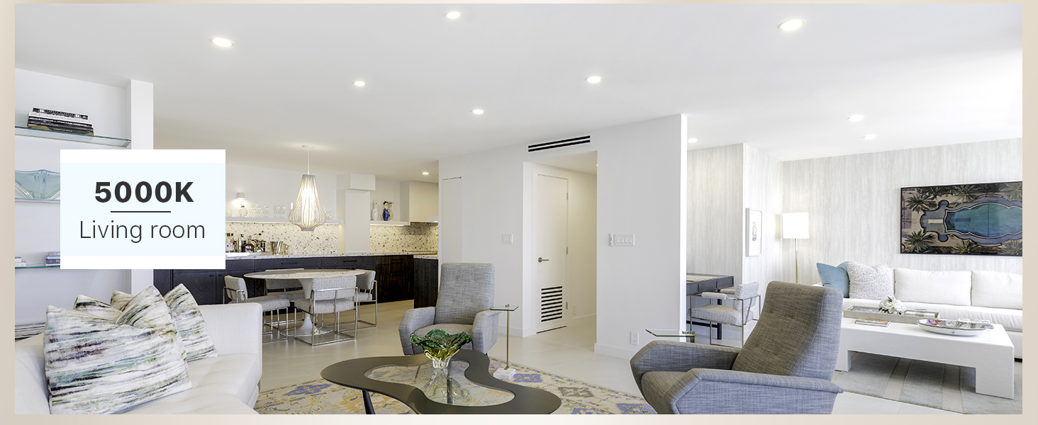 recessed lighting 5000K daylight