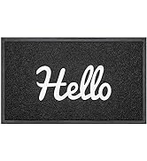 DSV Door Mat Outdoor for Home Entrance - 30"x 17.5" Black Non-Slip Welcome Mats Outdoor Indoor fo...