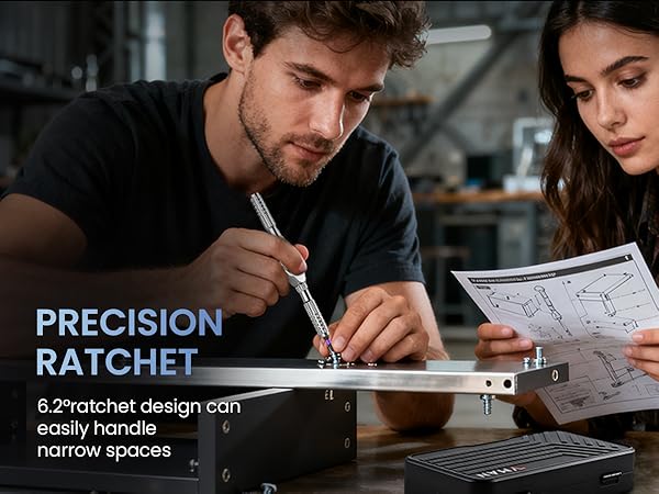 VMAN ratchet screwdriver set