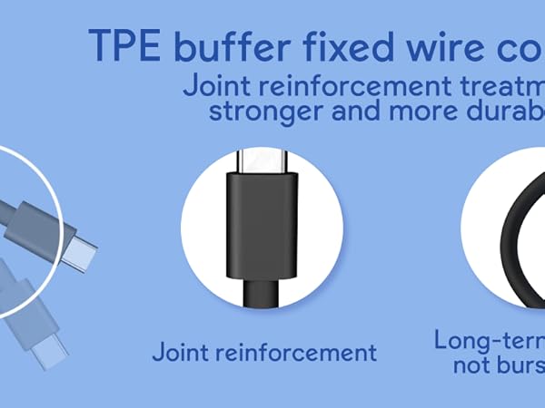 TPE buffer fixed wire connector