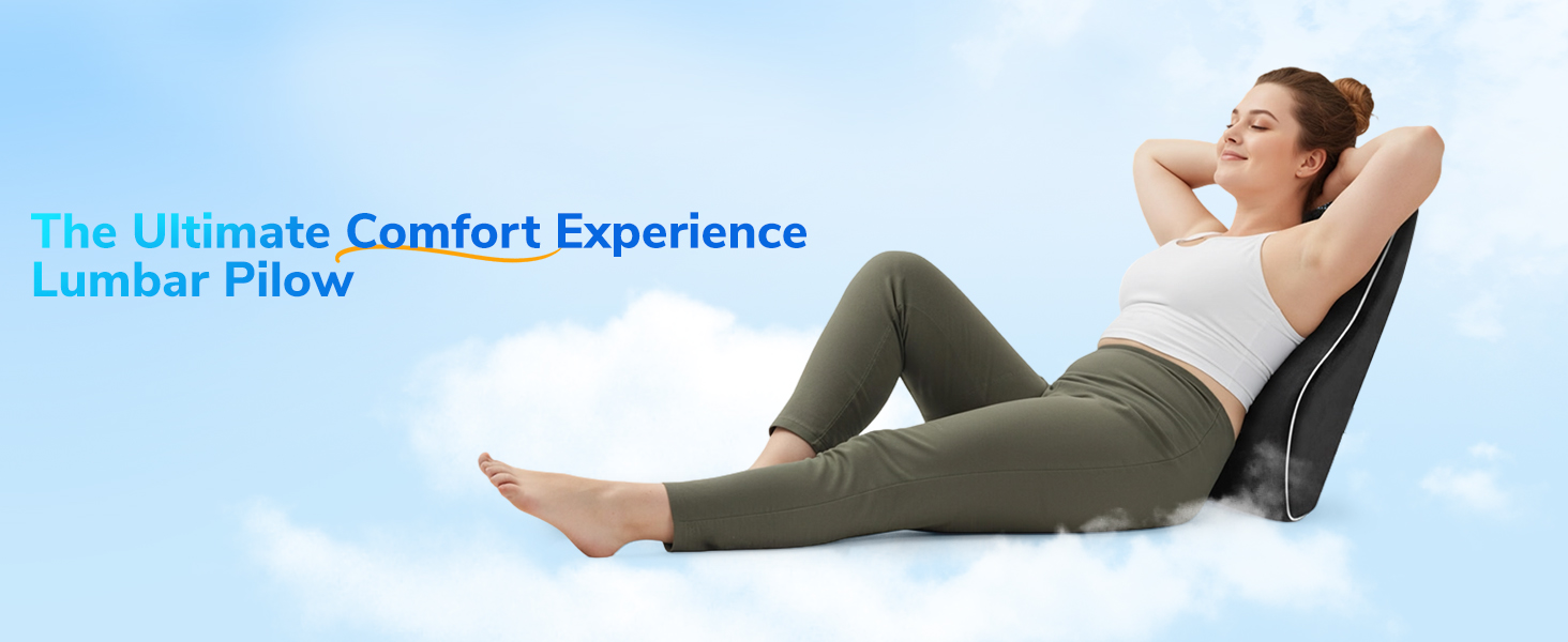 Lumbar Pillow with High Backrest