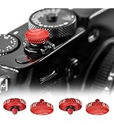 REYGEAK for Fujifilm Camera Shutter Button(4 Pack/Red) Copper Soft Shutter Release Button,Camera ...
