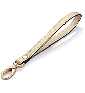 Hamdecro Wristlet Strap, Genuine Leather Wrist Lanyard Hand Strap Replacement for Wallet Purse Cl...