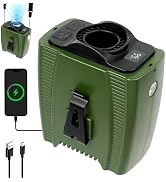 YIYEDWQ Portable Waist Fan, 10000mAh, 5 Speeds, 3 Lighting Modes, Stronger Wind, 34H Runtime for ...